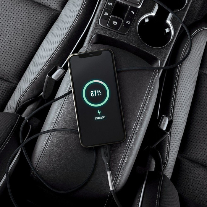 Kabel USB C do Lightning Forcell F-Energy PD 3A 27W Carbon 1 m CB-01C czarny