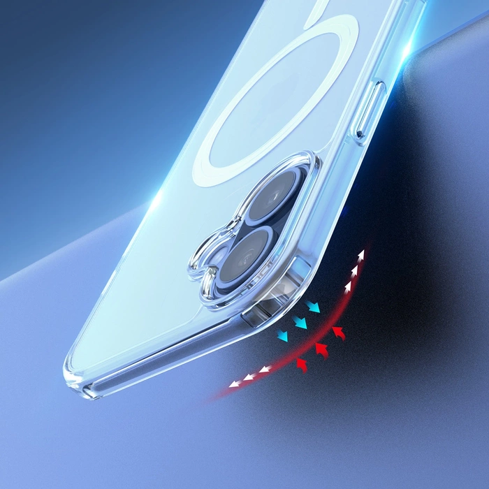 Etui Dux Ducis Clin Mag z MagSafe na iPhone 16 Plus - przezroczyste