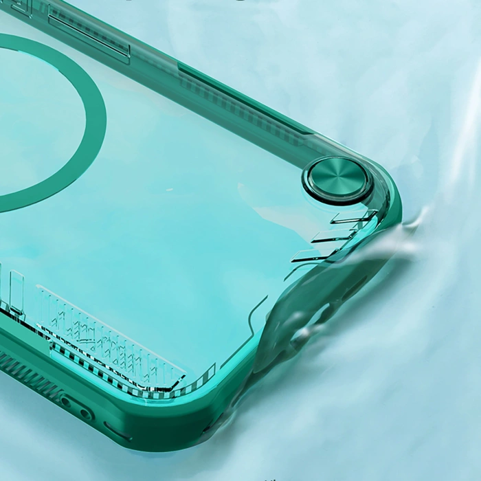 Etui Nillkin iPhone 16e Iceblade Prop Magnetic z osłoną na aparat i podstawką Zielone