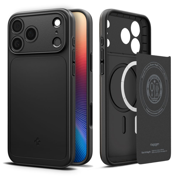 ETUI SPIGEN IPHONE 17 PRO MAX THIN FIT MAG MAGSAFE BLACK