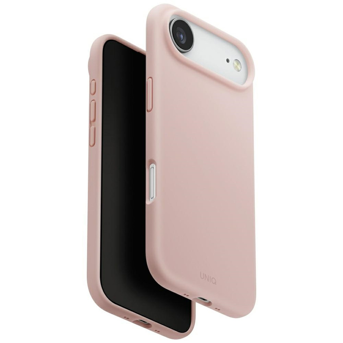 Etui UNIQ Lino do iPhone Air Magclick    Charging różowy