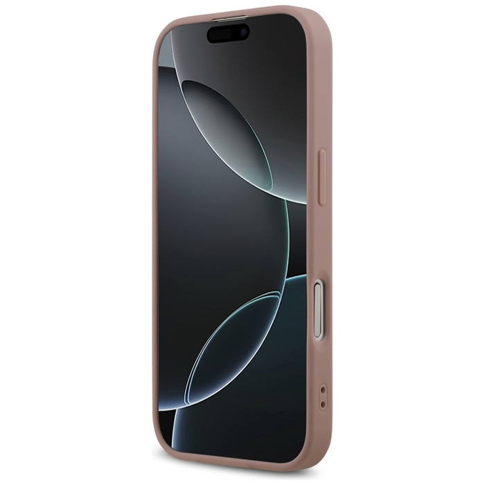 Etui Guess Fixed Glitter Big 4G do       iPhone 17 różowy