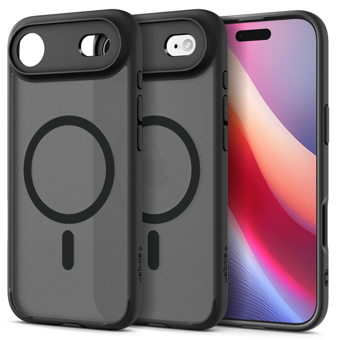 ETUI SPIGEN IPHONE 17 AIR ULTRA HYBRID MAG MAGSAFE FROST BLACK