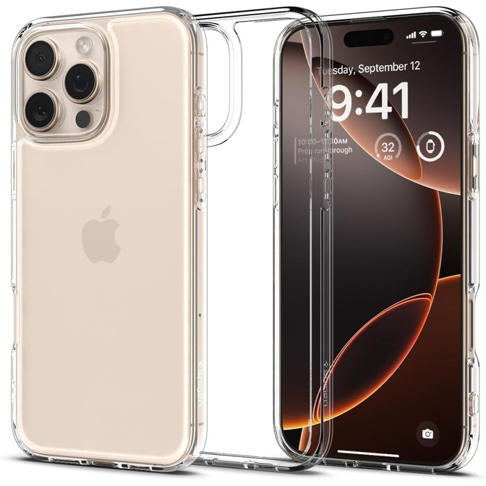 ETUI SPIGEN ULTRA HYBRID IPHONE 16 PRO MAX CRYSTAL CLEAR