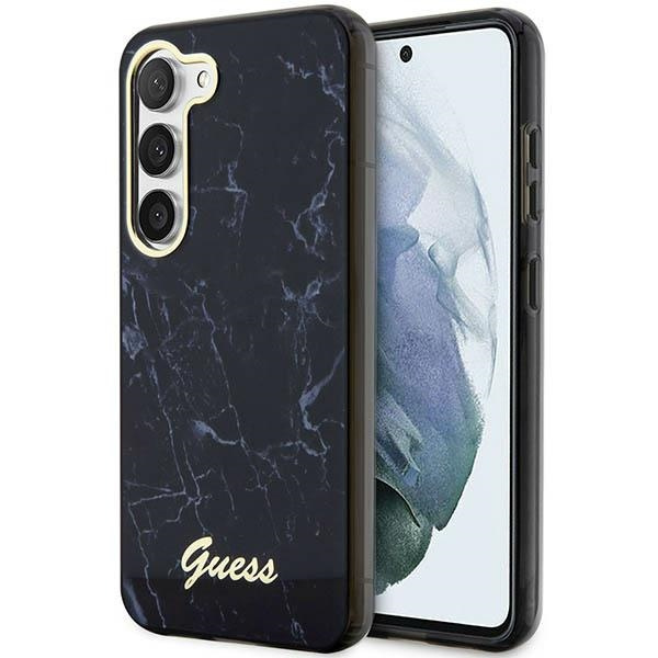 Etui GUESS Samsung Galaxy S23 Marble Case Czarny Hardcase