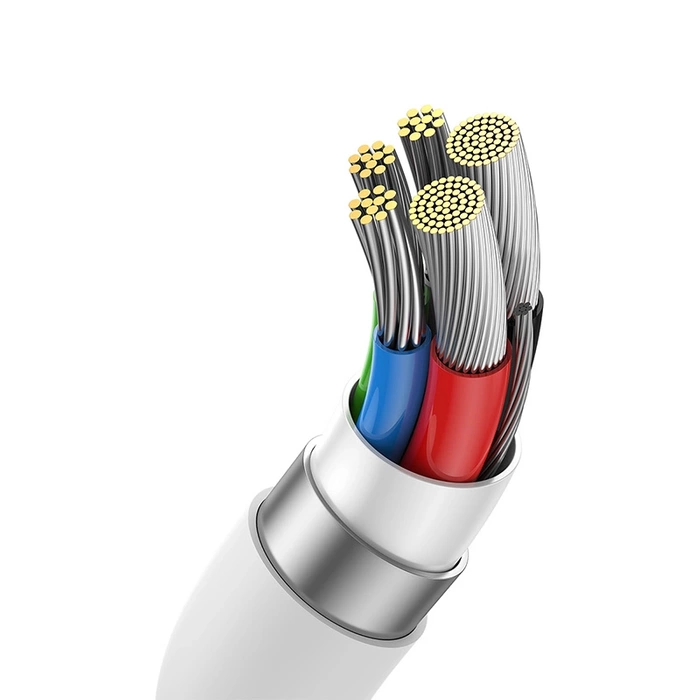 Kabel Baseus CB000068 USB-C - USB-C 240W PD 8K 60Hz 1m - biały