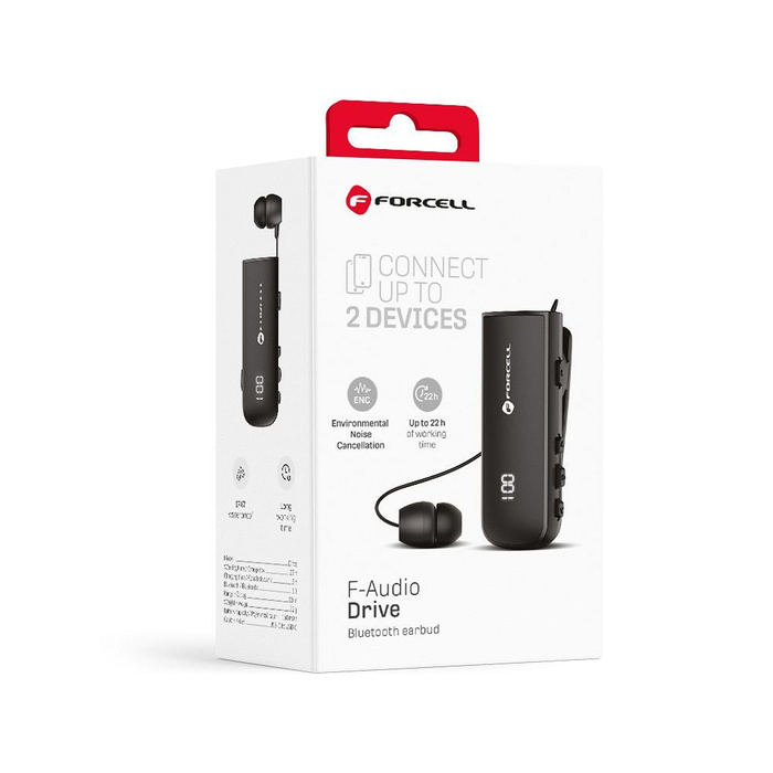 FORCELL F-AUDIO słuchawka bezprzewodowa / bluetooth Drive EarBud
