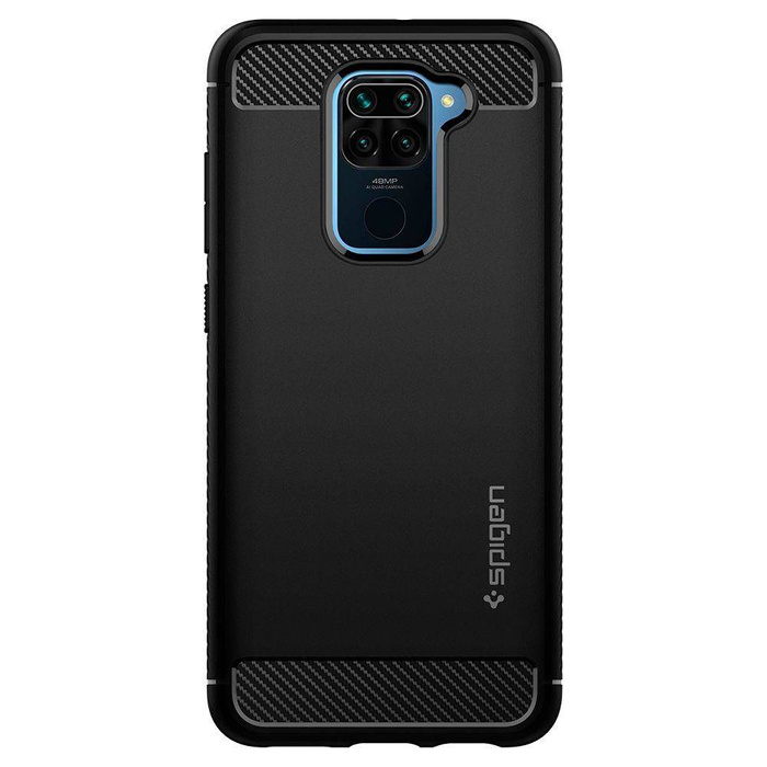 Etui SPIGEN Xiaomi Redmi Note 9 / Redmi 10X Rugged Armor Matte Black Czarne Case