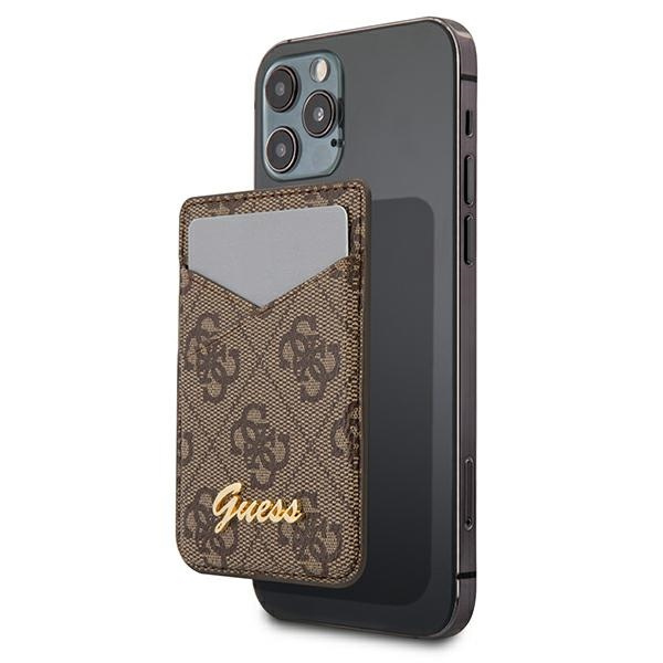 Etui Na Karty GUESS Wallet Card Slot MagSafe 4G Brązowy Case
