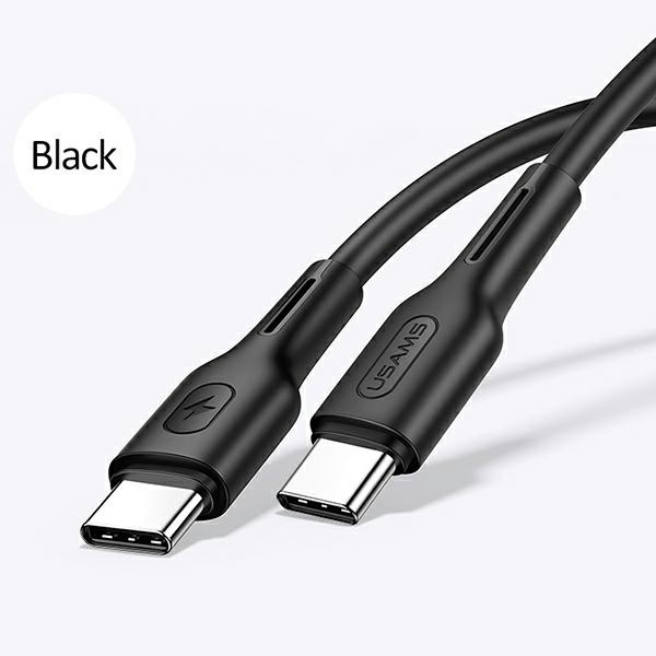 Kabel USAMS USB-C Na USB-C 100W PD Fast Charge 5A 1.2m U43 SJ459USB01 US-SJ459 Czarny