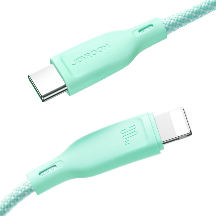 Kabel Joyroom Multi-Color Series SA34-CC3 USB-C / USB-C 60W szybki transfer 1m - fioletowy