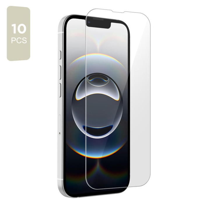 SZKŁO HARTOWANE TECH-PROTECT BUNDLE 10-PACK IPHONE 13 / 13 PRO / 14 / 16E CLEAR