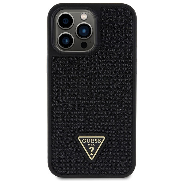 Etui Guess GUHCP14XHDGTPK iPhone 14 Pro Max 6.7" czarny/black hardcase Rhinestone Triangle Case