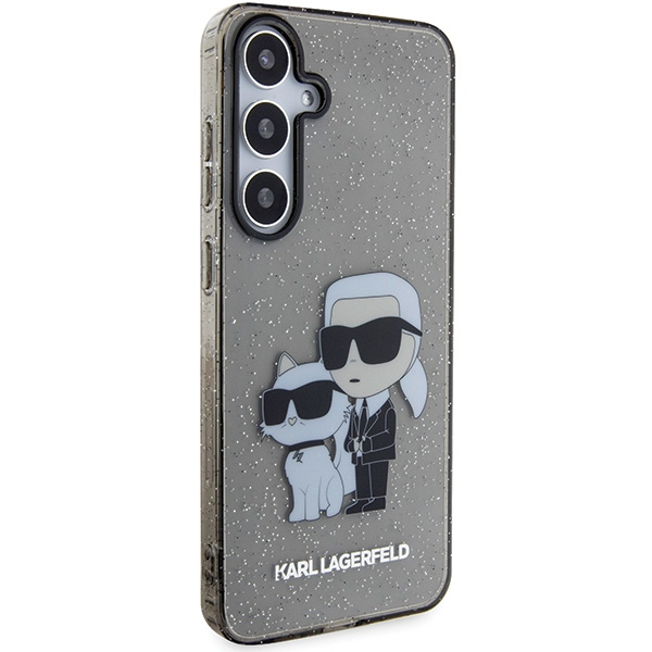 Etui Karl Lagerfeld KLHCS24SHNKCTGK Samsung Galaxy S24 S921 czarny/black hardcase Glitter Karl&Choupette Case