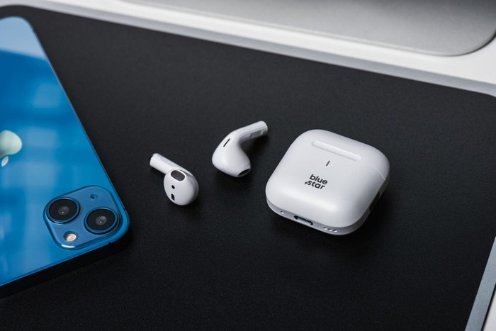 BLUE STAR słuchawki bezprzewodowe / bluetooth stereo TWS Nova Fi5 białe