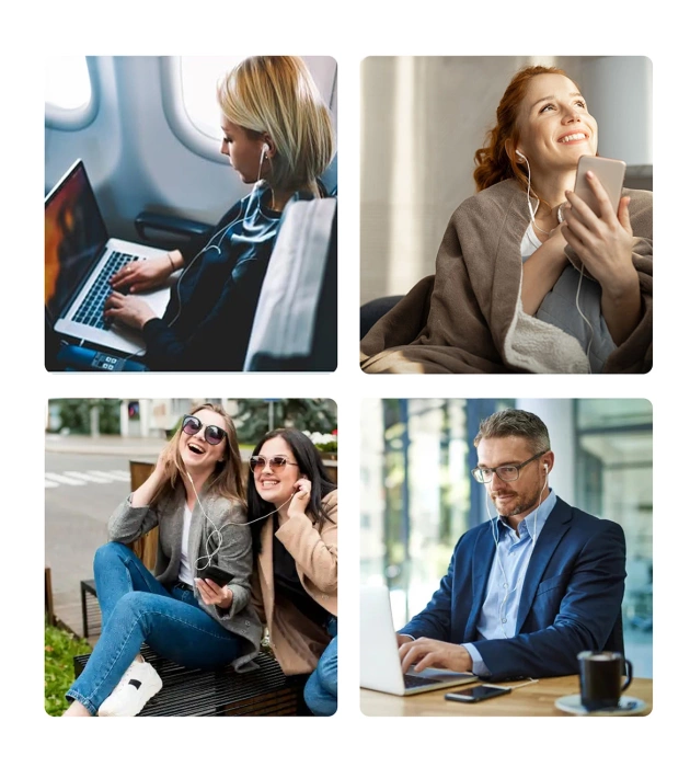 Słuchawki dokanałowe Choetech OC-A011 USB-C 1,2m - białe