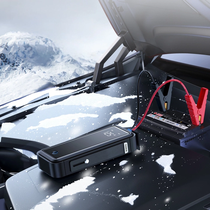 Jump starter z superkondensatorem Baseus Super Energy Mega Series BS-CH007 3000A 12V USB-C / EC8 / DC - szary