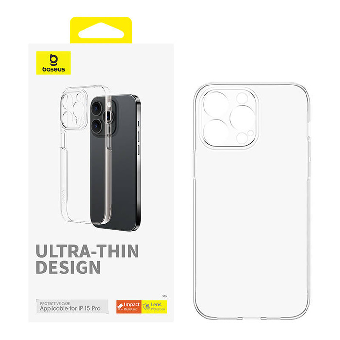 Etui na telefon iPhone 15 Pro Baseus OS-Lucent Series (Przezroczysty)