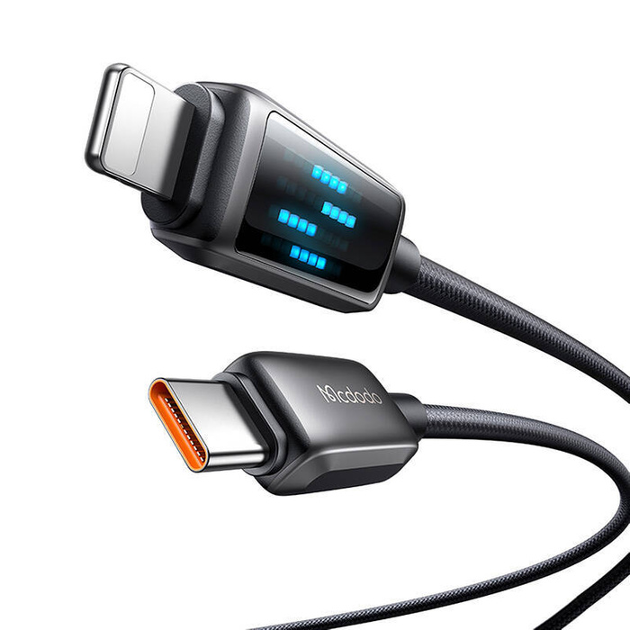 Kabel USB-C do Lightning Mcdodo CA-2630, 36W, wyświetlacz LED, 1.2m