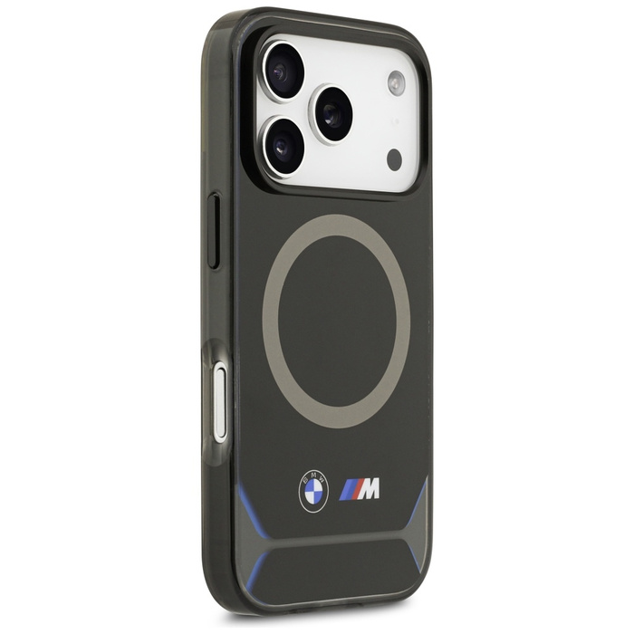 Etui BMW M IML Metal Buttons & Logo      MagSafe do iPhone 17 Pro niebieski