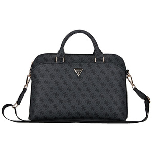 Torba Guess 4G Zipper Pocket Triangle Logo 15" czarny