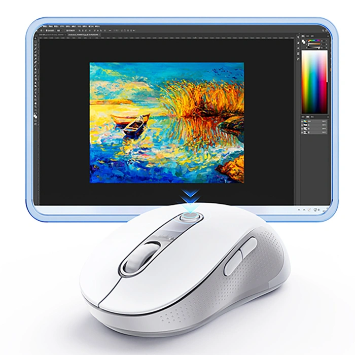 Mysz bezprzewodowa Baseus F02 ergonomiczna USB 2.4GHz - biała