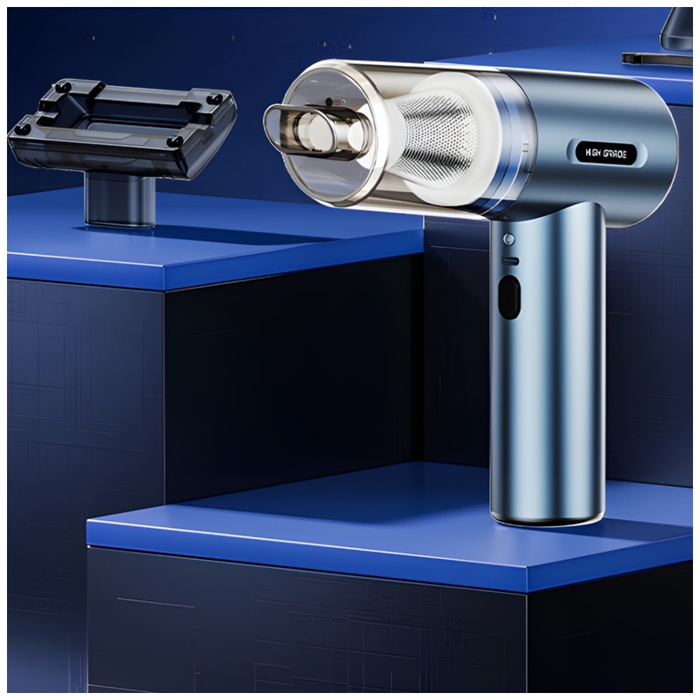 Dmuchawa wielofunkcyjna MajesticLine 6   końcówek 16000Pa 6000mAh USB-C niebieski