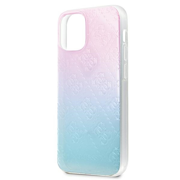 Etui GUESS Apple iPhone 12 Mini 4G 3D Pattern Collection Niebieski Różowy Hardcase
