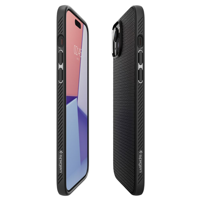 Etui Spigen Liquid Air iPhone 15 Plus Matte Black Case