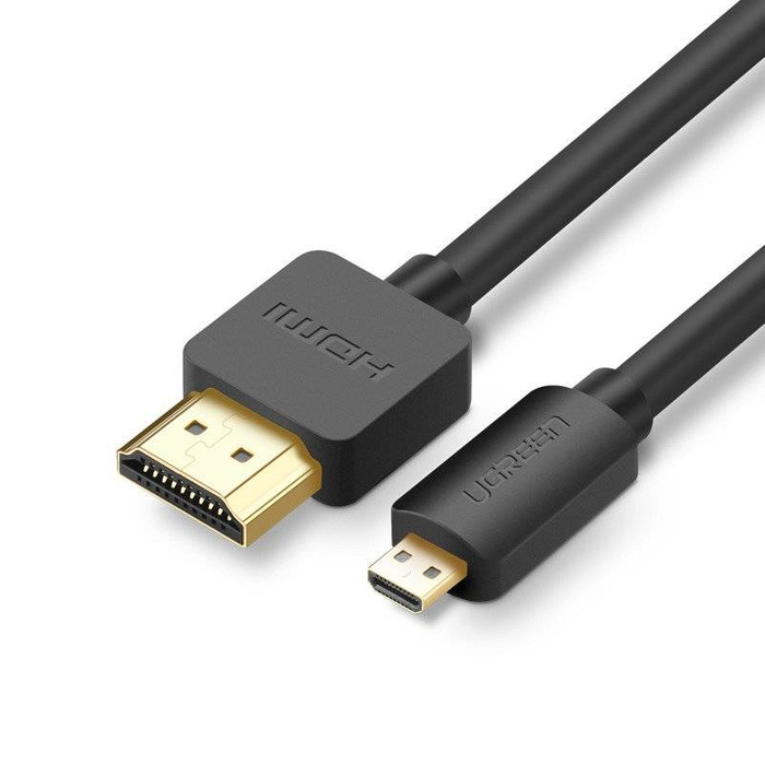 Kabel UGREEN Micro HDMI - HDMI 4K 3D 3m Czarny HD127 30104