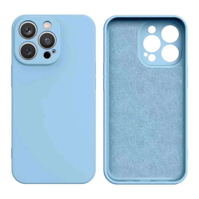 Etui Silicone Case na iPhone 16e - niebieskie