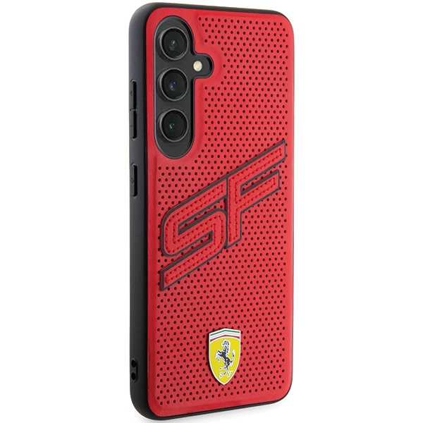 Etui Ferrari FEHCS24SPINR Samsung Galaxy S24 S921 czerwony/red hardcase Big SF Perforated Case
