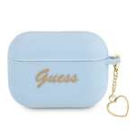 Etui GUESS Apple AirPods Pro Cover Silicone Charm Collection Niebieski Case
