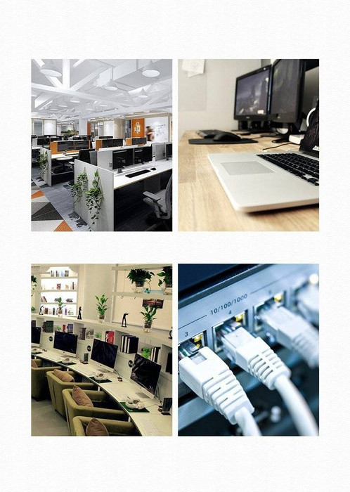 Ugreen kabel przewód internetowy sieciowy Ethernet patchcord RJ45 Cat 6 UTP 1000Mbps 5 m niebieski (NW102 11204)