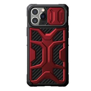 Etui Nillkin Adventurer Case etui do iPhone 13 Pro Max pancerny pokrowiec z osłoną na aparat czerwony