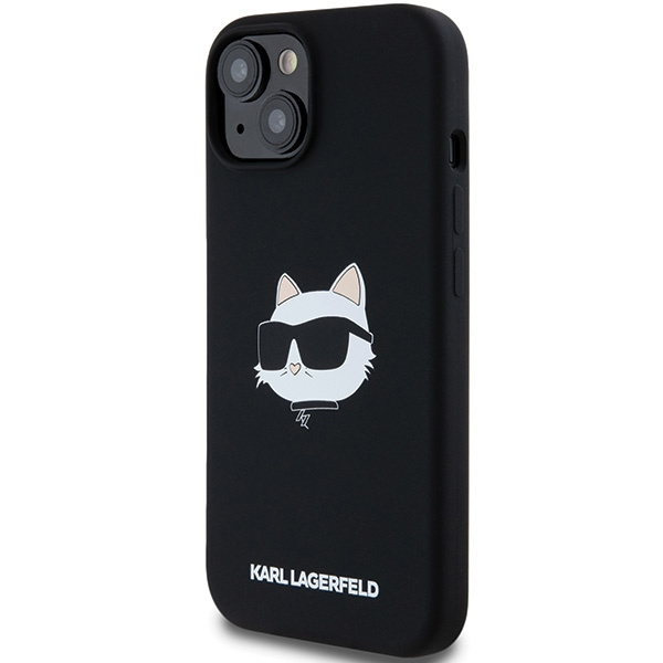 Etui Karl Lagerfeld KLHMP15MSCHPPLK iPhone 15 Plus / 14 Plus 6.7" czarny/black hardcase Silicone Choupette Head MagSafe