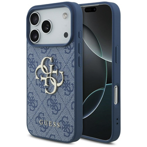 Etui Guess 4G Big Logo do iPhone 17 Pro  niebieski
