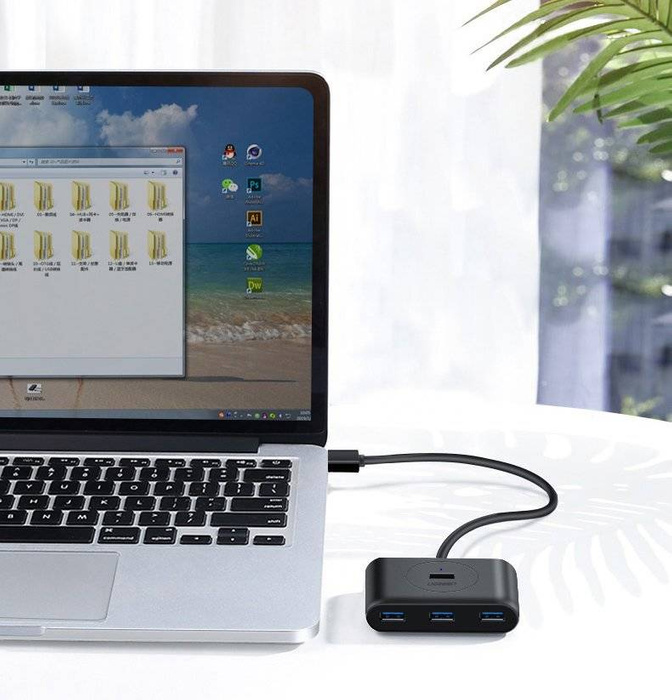 Ugreen rozdzielacz HUB 4x USB 3.2 Gen 1 (kabel 1 m) czarny (CR113 20291)