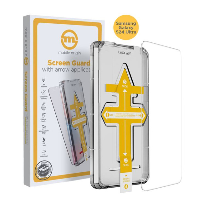 Szkło Hartowane Mobile Origin Screen Guard with arrow applicator - Samsung Galaxy S24 Ultra