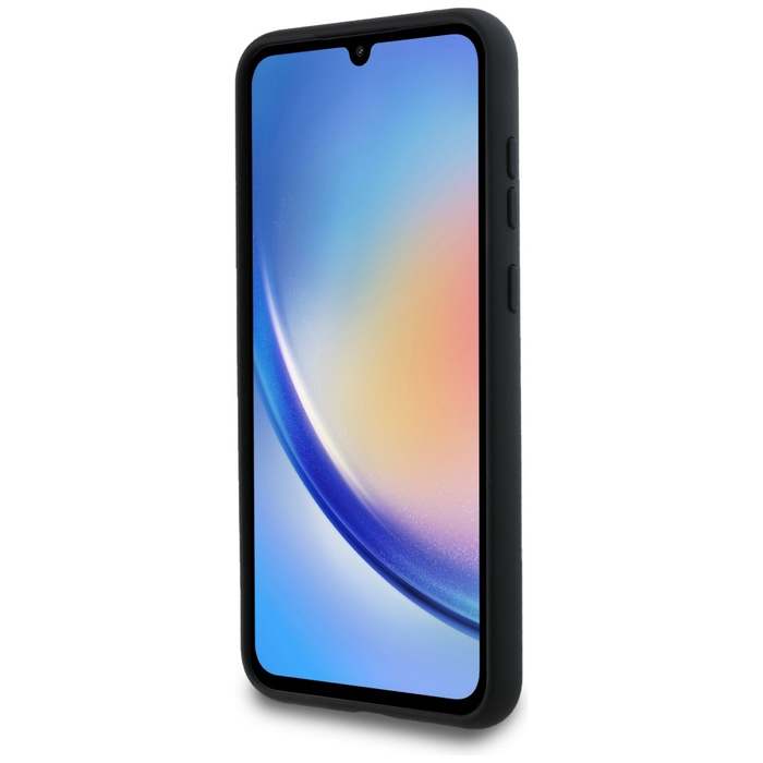 Etui Karl Lagerfeld KLHCSA35SMHKCNPK A35 A356 hardcase czarny/black Silicone Karl&Choupette Metal Pin