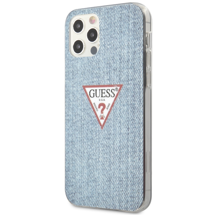 Etui GUESS Apple iPhone 12 Pro Max Jeans Collection Niebieski Hardcase