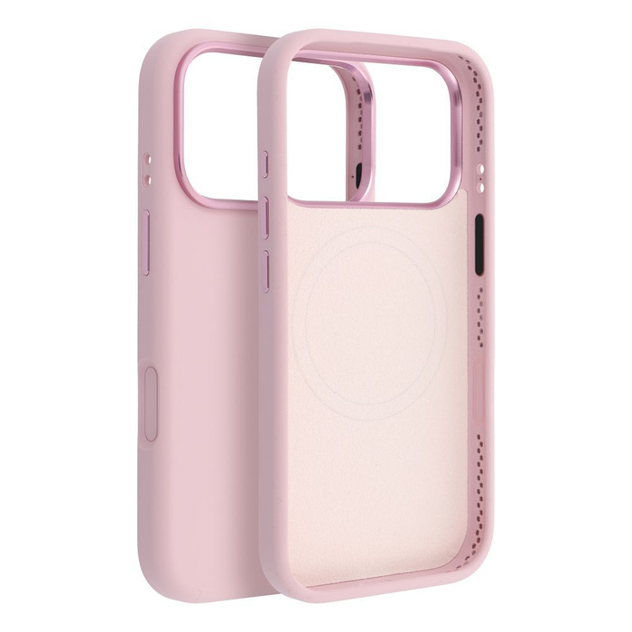 Etui na iPhone 15 PRO MAX Forcell F-Protect Frame Premium zgodny z MagSafe różowy 0INT