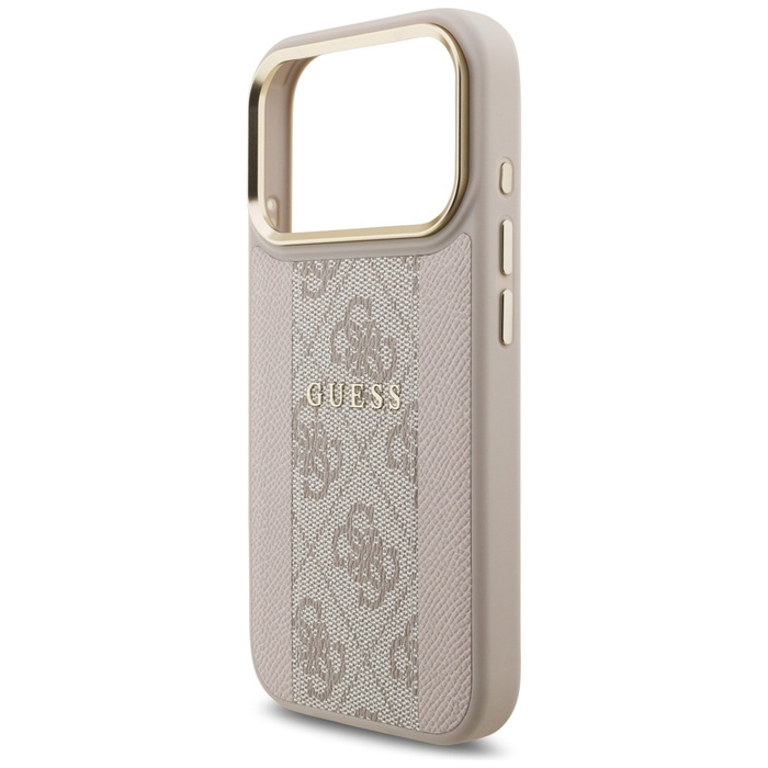 Etui Guess 4G Stripe MagSafe do iPhone   17 Pro różowy