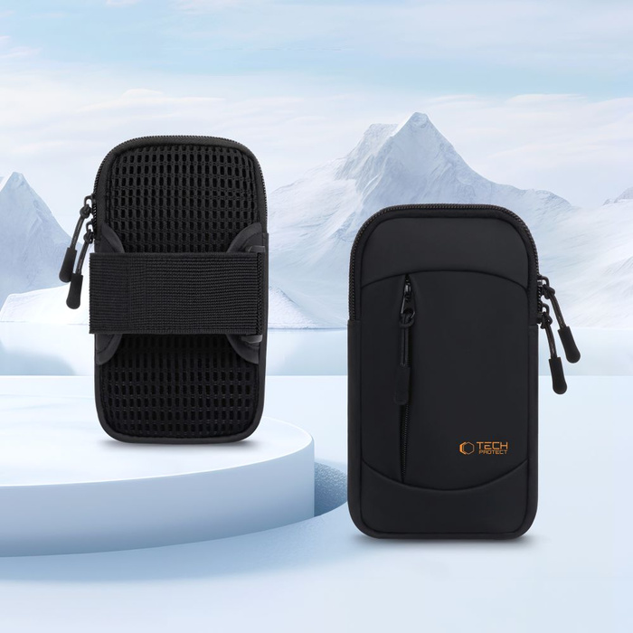 OPASKA NA RAMIĘ TECH-PROTECT M6 UNIWERSALNA SPORT ARMBAND BLACK/ORANGE