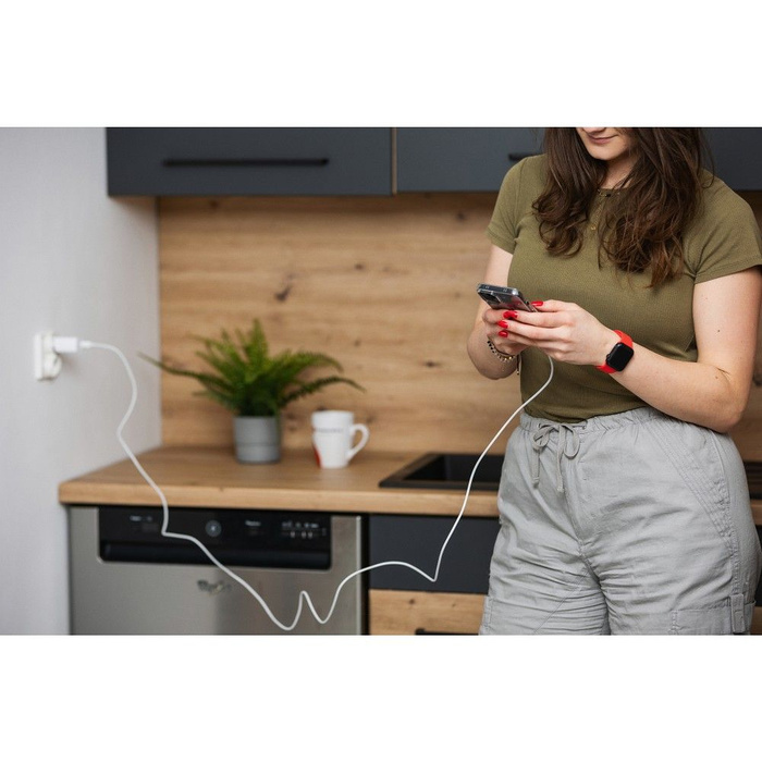 Kabel USB C do USB C Forcell F-Energy QC4.0 PD 3A 60W 2 m C338 biały