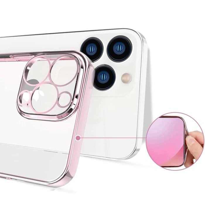 Kingxbar Wish Series etui ozdobione oryginalnymi Kryształami Swarovskiego iPhone 13 różowy