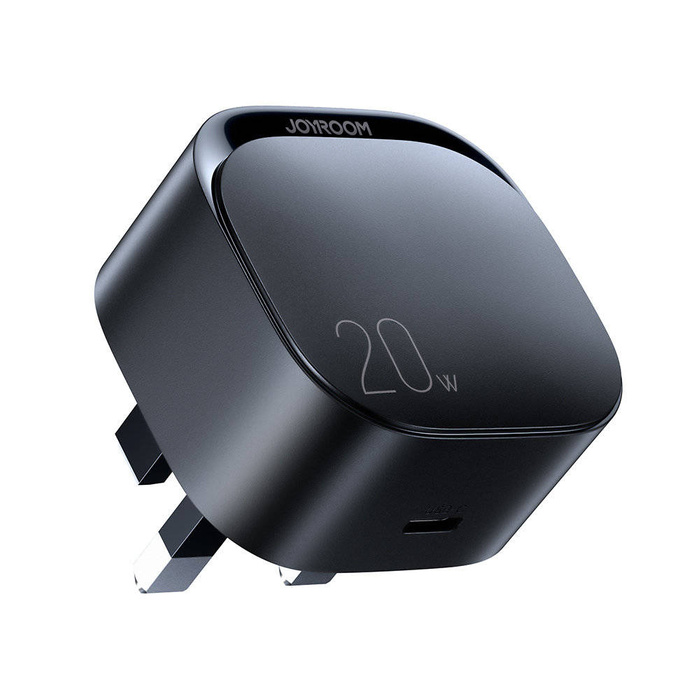 Mała szybka ładowarka USB Typ C PD 20W wtyczka EU czarna (L-P210)