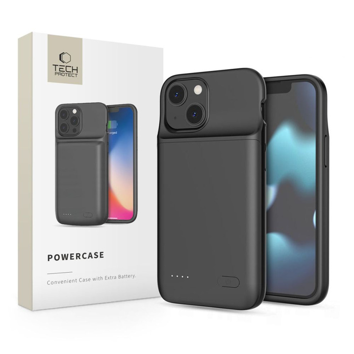 Etui TECH-PROTECT iPhone 12 Mini / 13 Mini Powercase 4700MAH Black Case