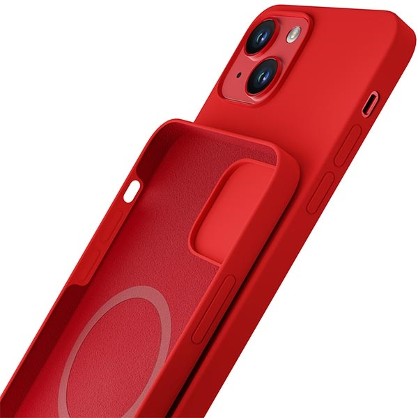 Etui 3MK Hardy Case iPhone 13 6,1" czerwony/red MagSafe