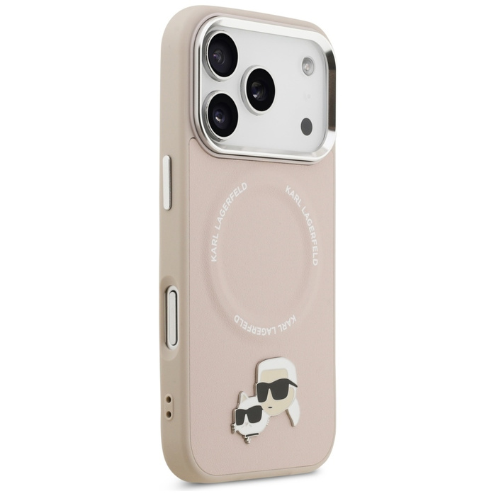 Etui Karl Lagerfeld Karl & Choupette     Pins MagSafe do iPhone 17 Pro różowy